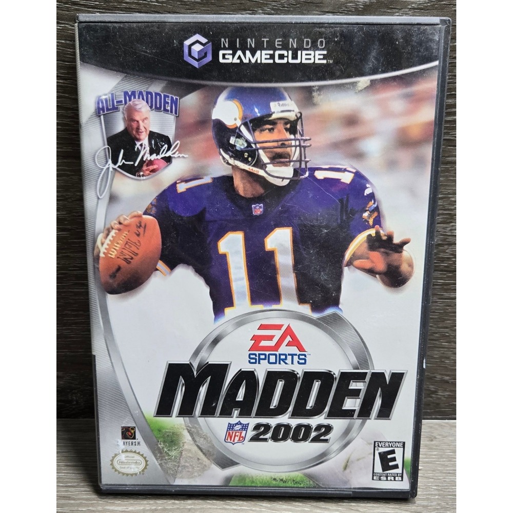Madden NFL 2002 Nintendo GameCube Game CIB Complete Manual EA Sports NTSC